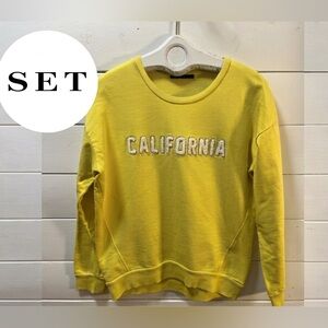 SET Yellow “California” Sweatshirt – Size L
